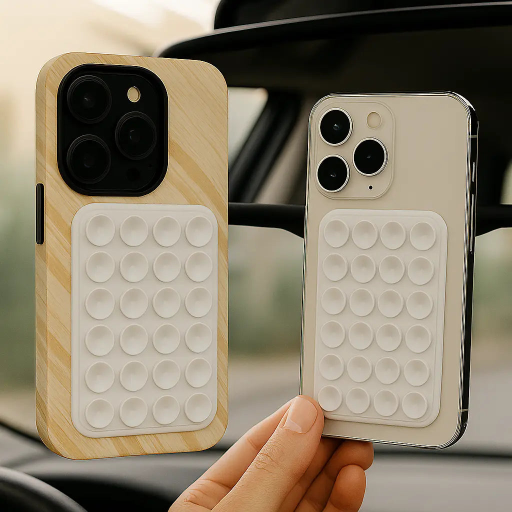 StickPad blanc – accessoire téléphone mural sans colle